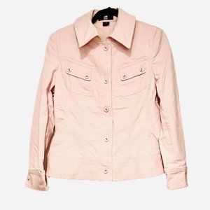 Pink Denim Jacket Saks Fifth Ave Ellen Tracy Exclusive Jacket Size 12 Vintage